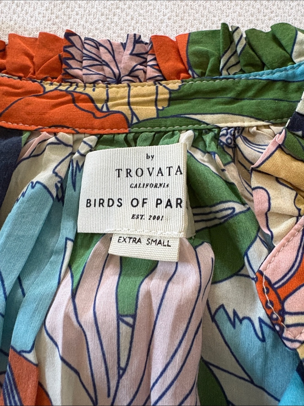Trovata Birds of Paradise xs clover blouse - Picture 4 of 5